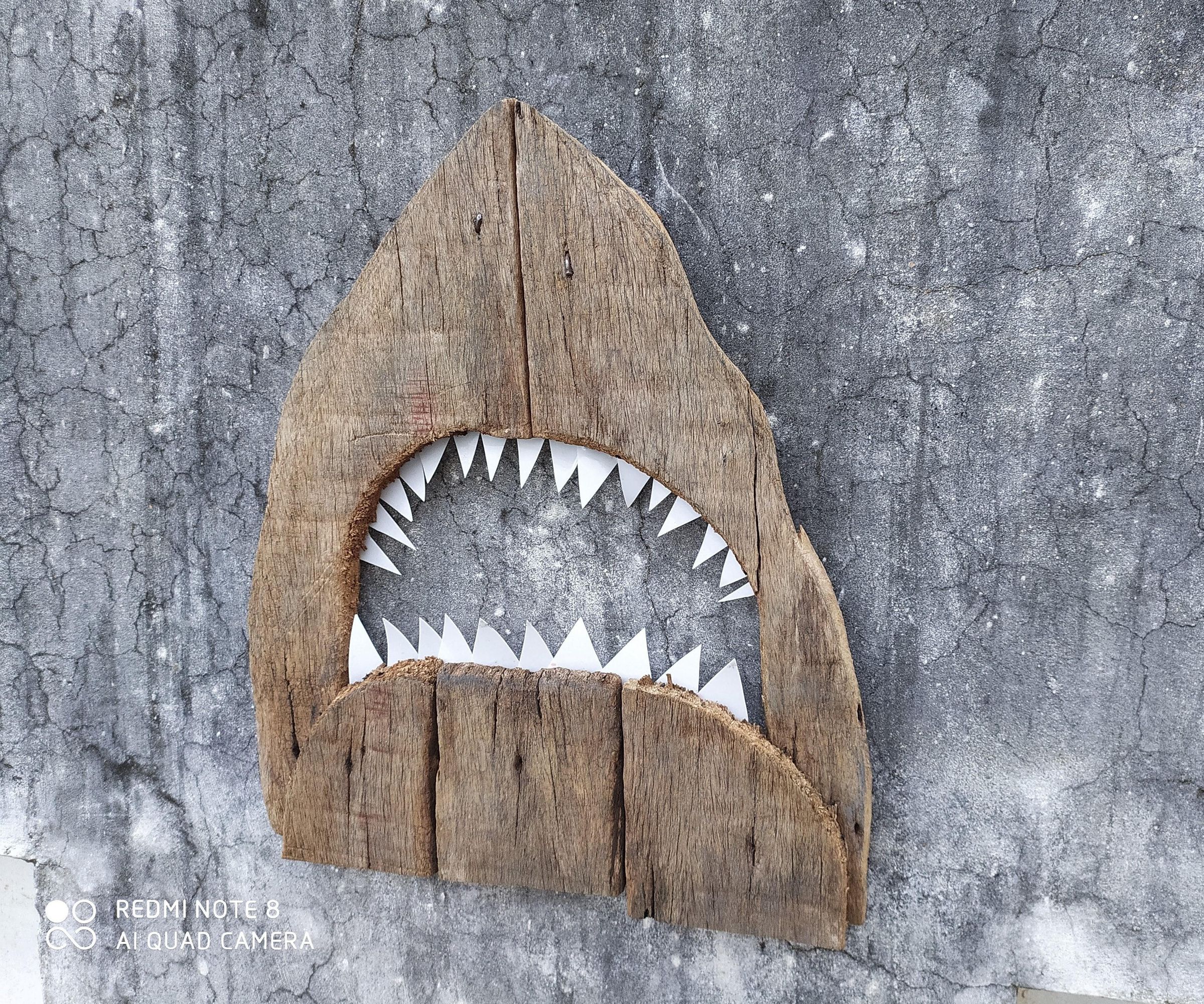 Shark From Reclaimed Wood