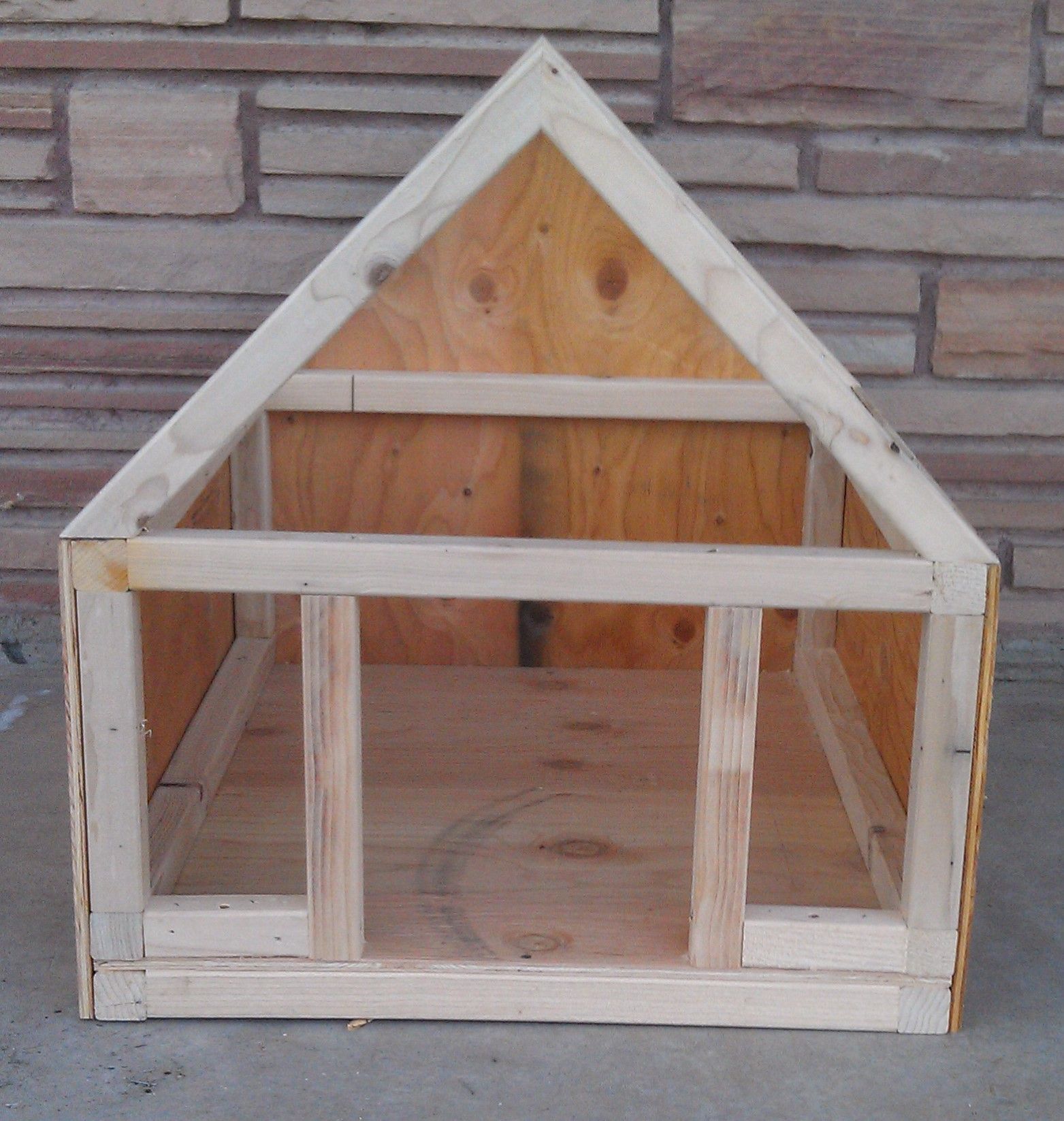 Build Your Own Dog House 24" X 30" Small Dog House 5 Steps