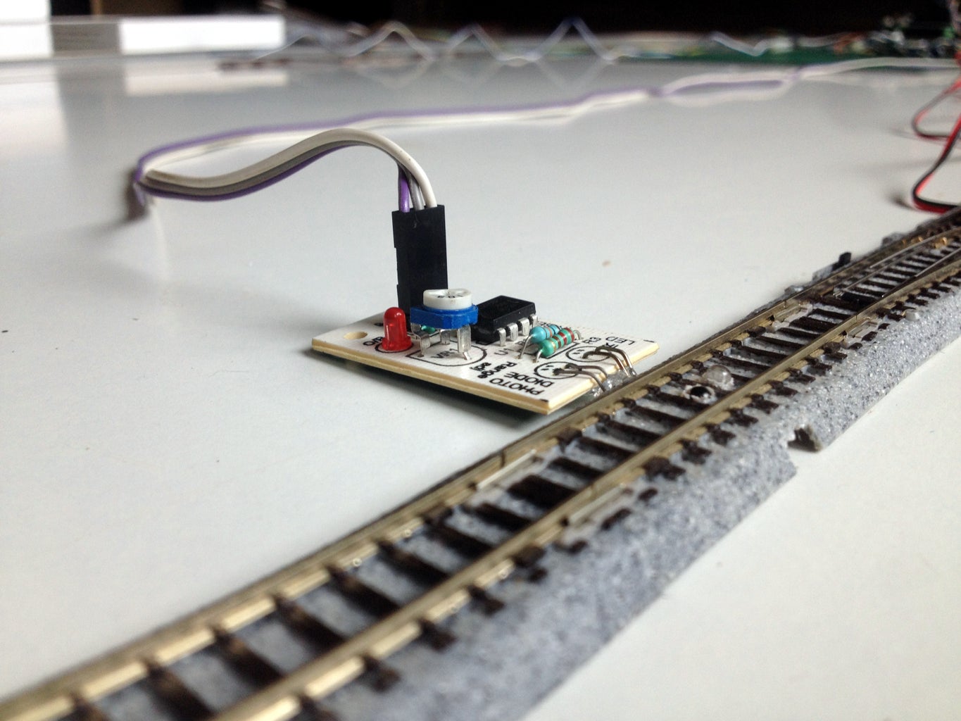 Connect the 'sensored' Tracks to the Expansion Shield