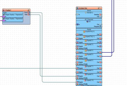 In Visuino Connect Components