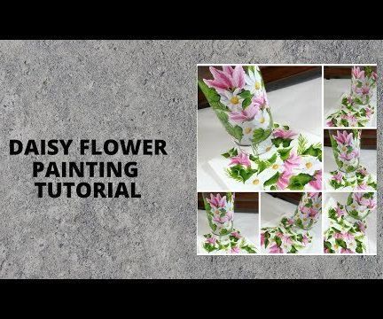 DAISY FLOWER PAINTING TUTORIAL