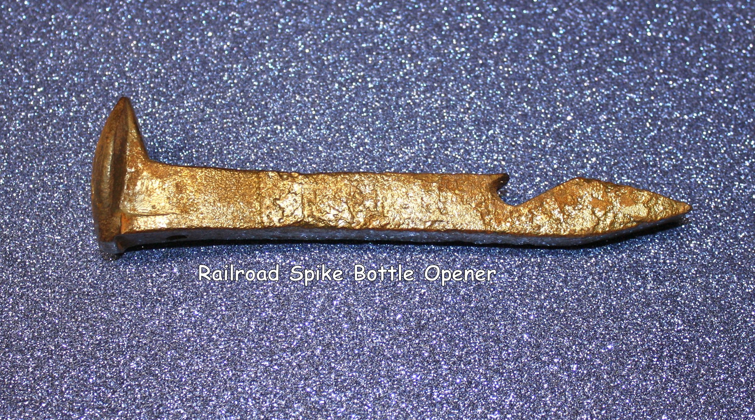 Railroad Spike Bottle Opener