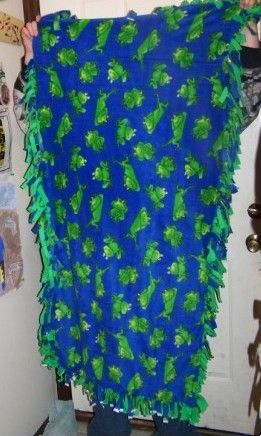 NO SEW FLEECE LAP BLANKET