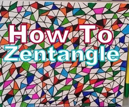 How to Make Zentangle Design Zig Zag