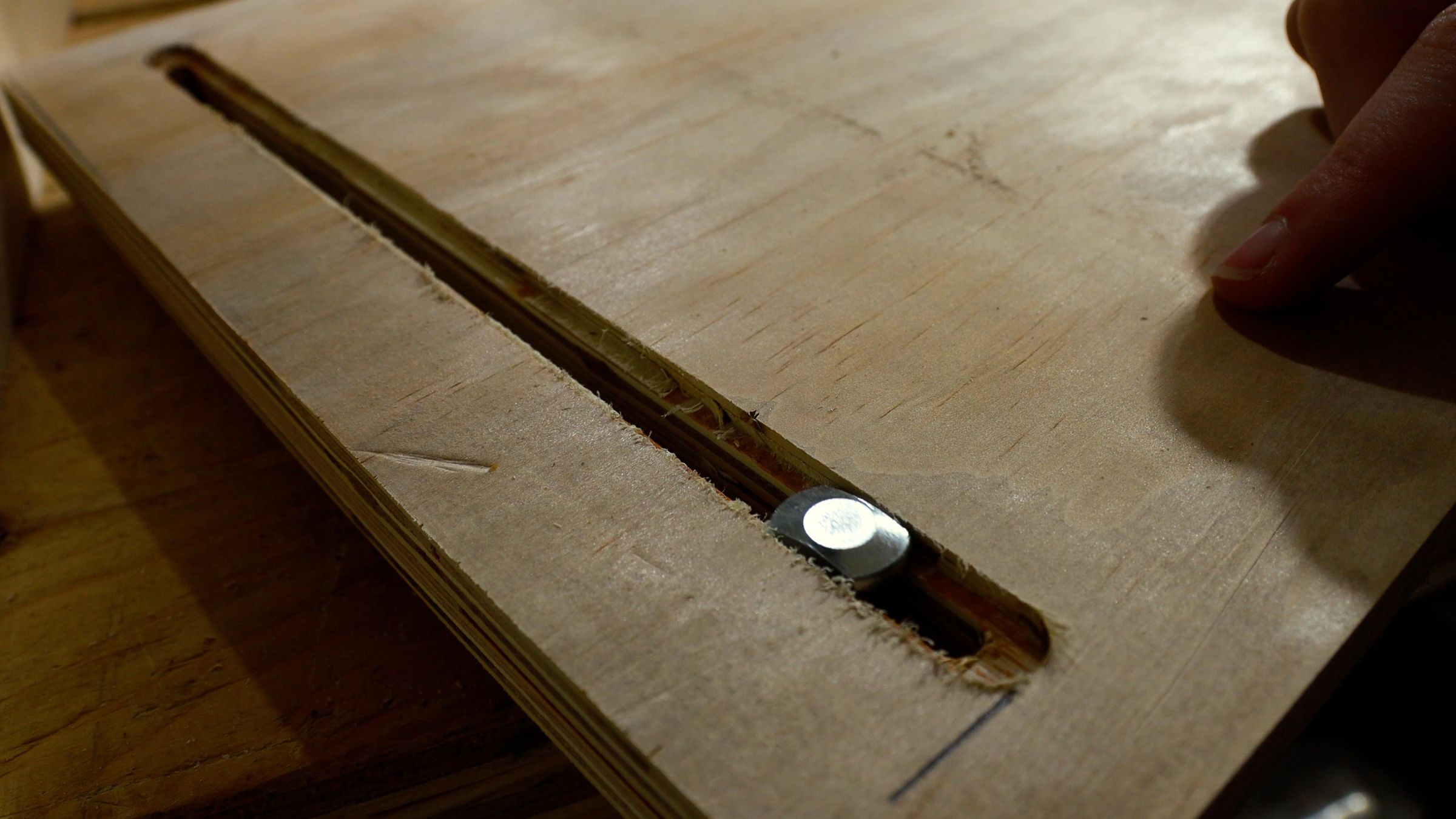 Route the T-bolt Slots in the Base
