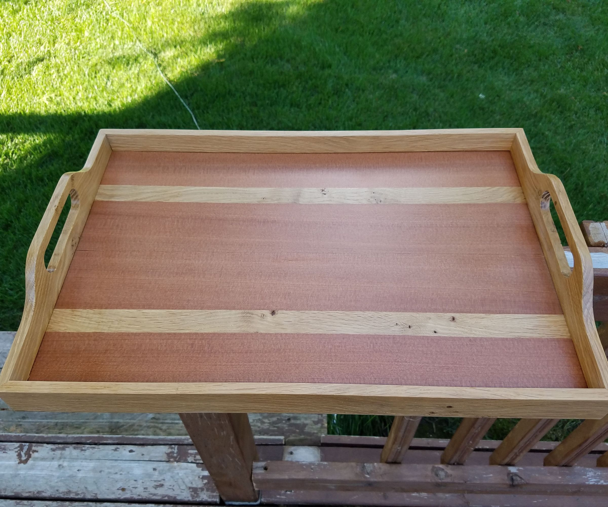 OG Oak and Redwood Serving Tray