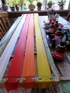 Painting With Steam Fix Dyes - Warm Shades