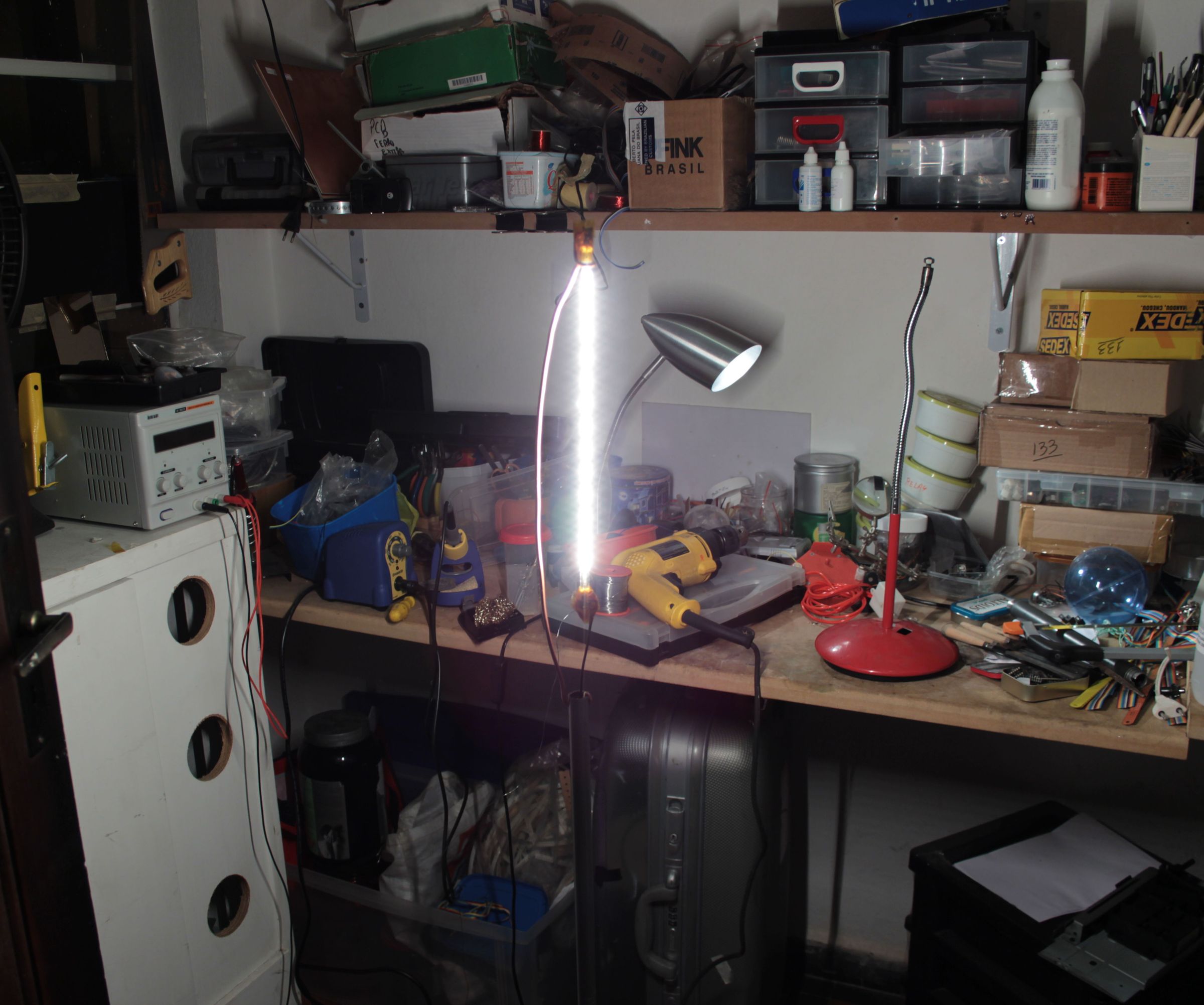 Lampshade / Heater from old laser printer