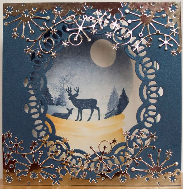 Stamped Snowglobe Card