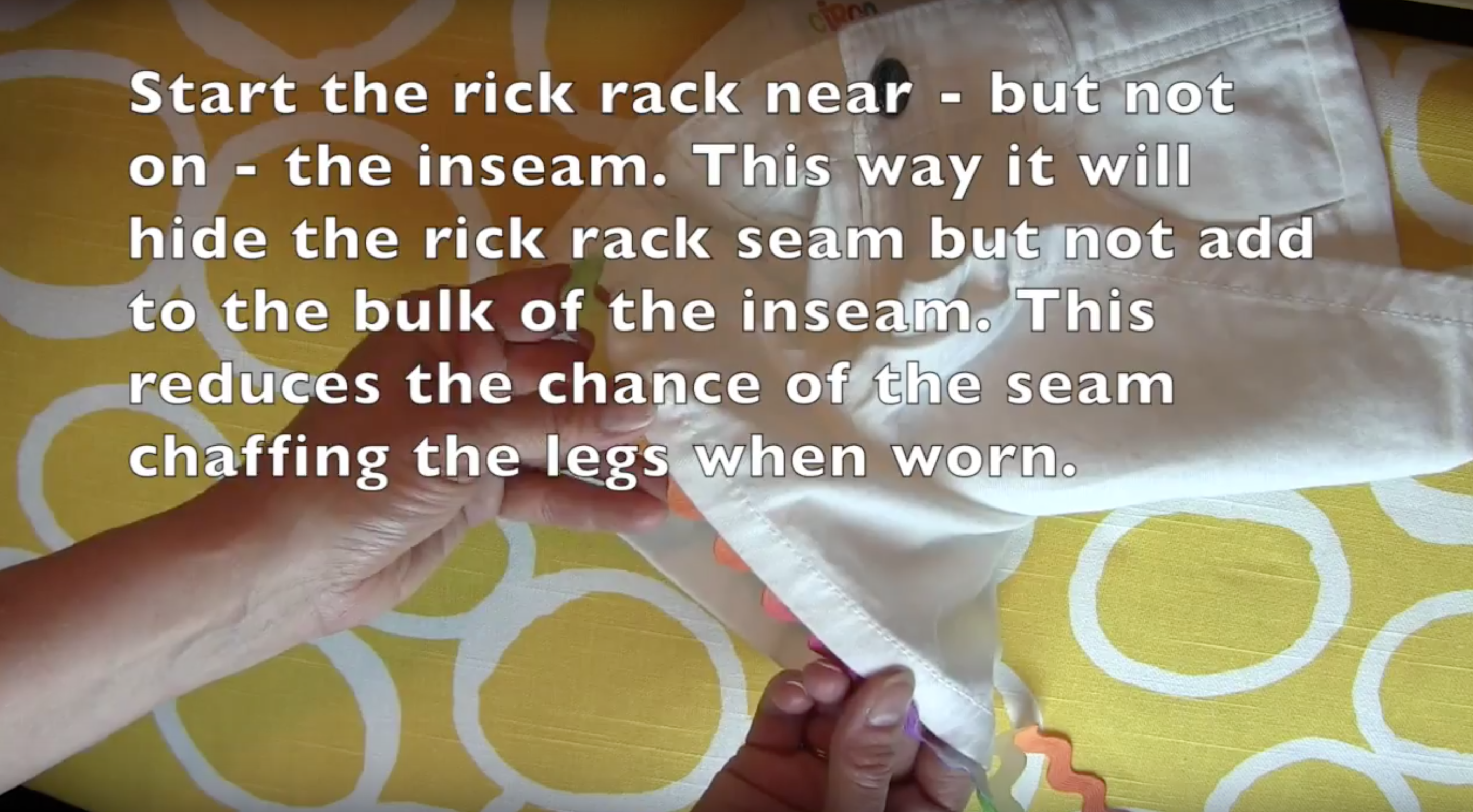 Rainbow Rick Rack 1/2Hour Shorts Upgrade 3 Steps (with Pictures