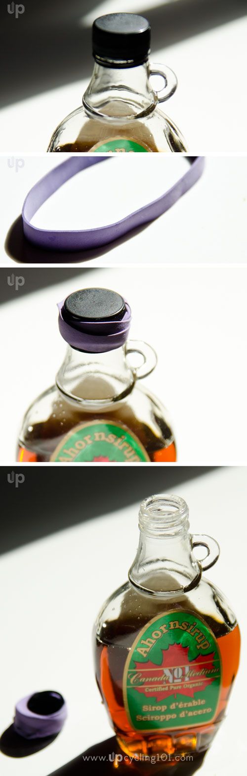 Use Rubber Band to Open Stuck Bottle Cap (and Other Stuff)