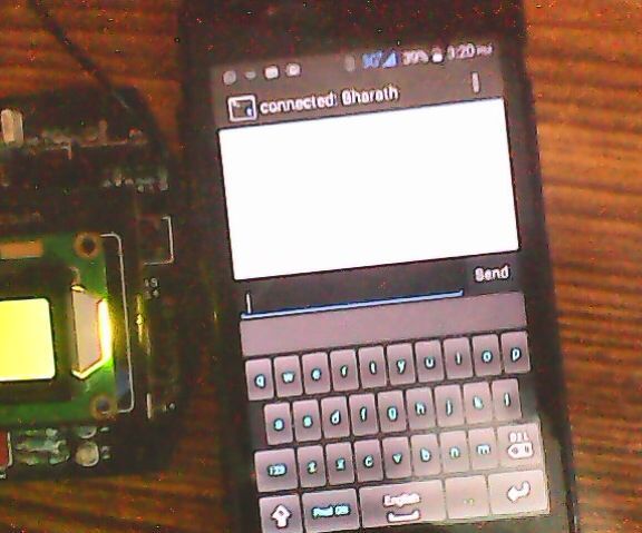 LCD Display Board Using Linkit ONE and Bluetooth