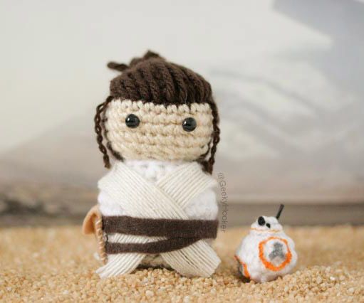 Crocheted Rey & BB-8