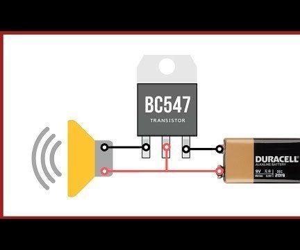 Simple Basic Audio Amplifier With BC547 Amplifier
