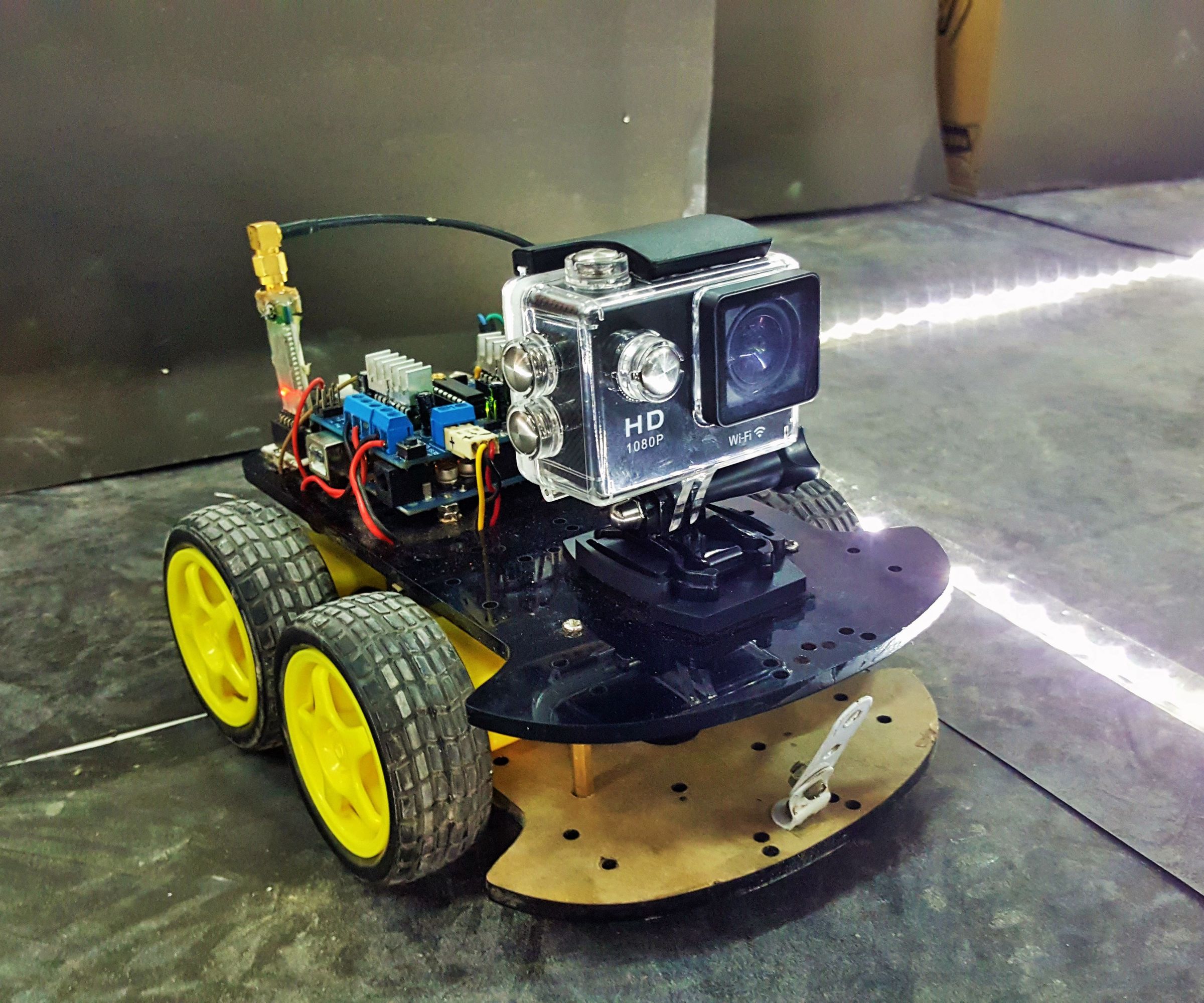Bluetooth Controlled Vehicle With WiFi Camera 