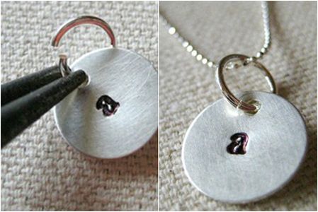 Attach Initial Letter to Ball Chain