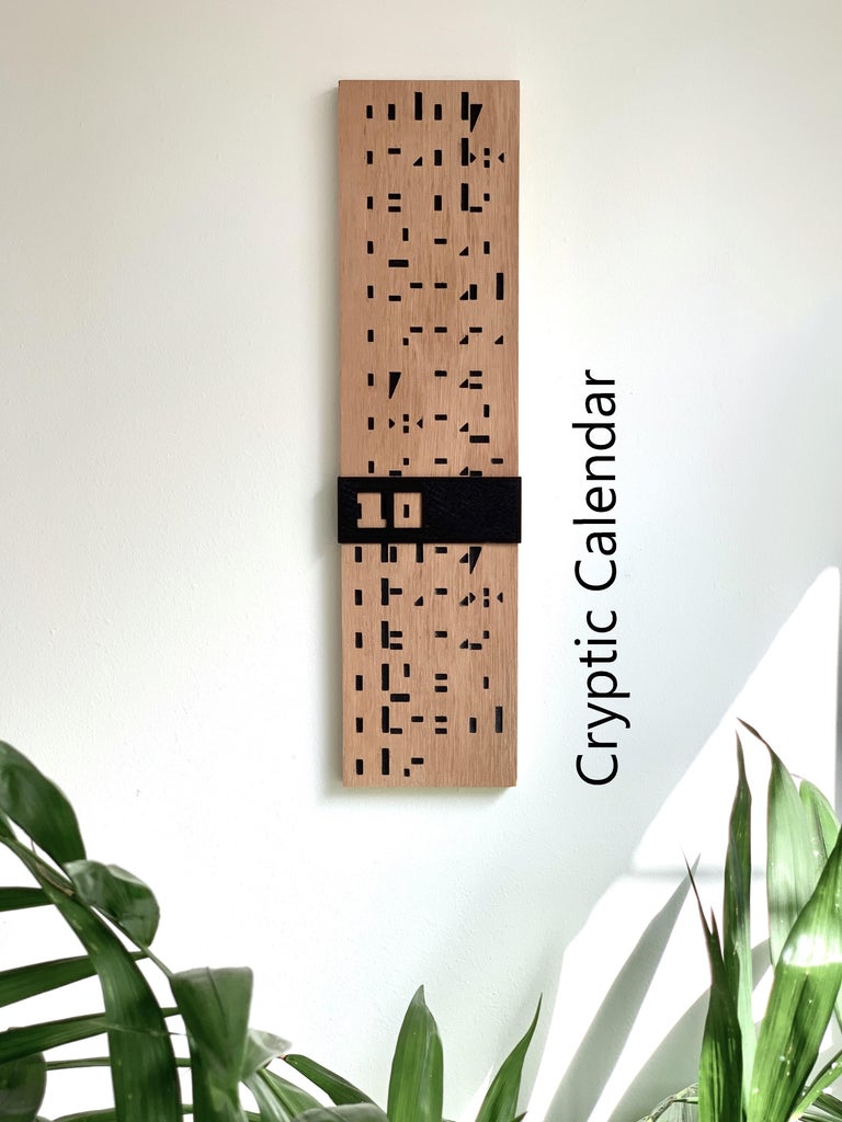 Cryptic Calendar : 11 Steps (with Pictures) - Instructables cryptic-calendar-11-steps-with-pictures-instructables