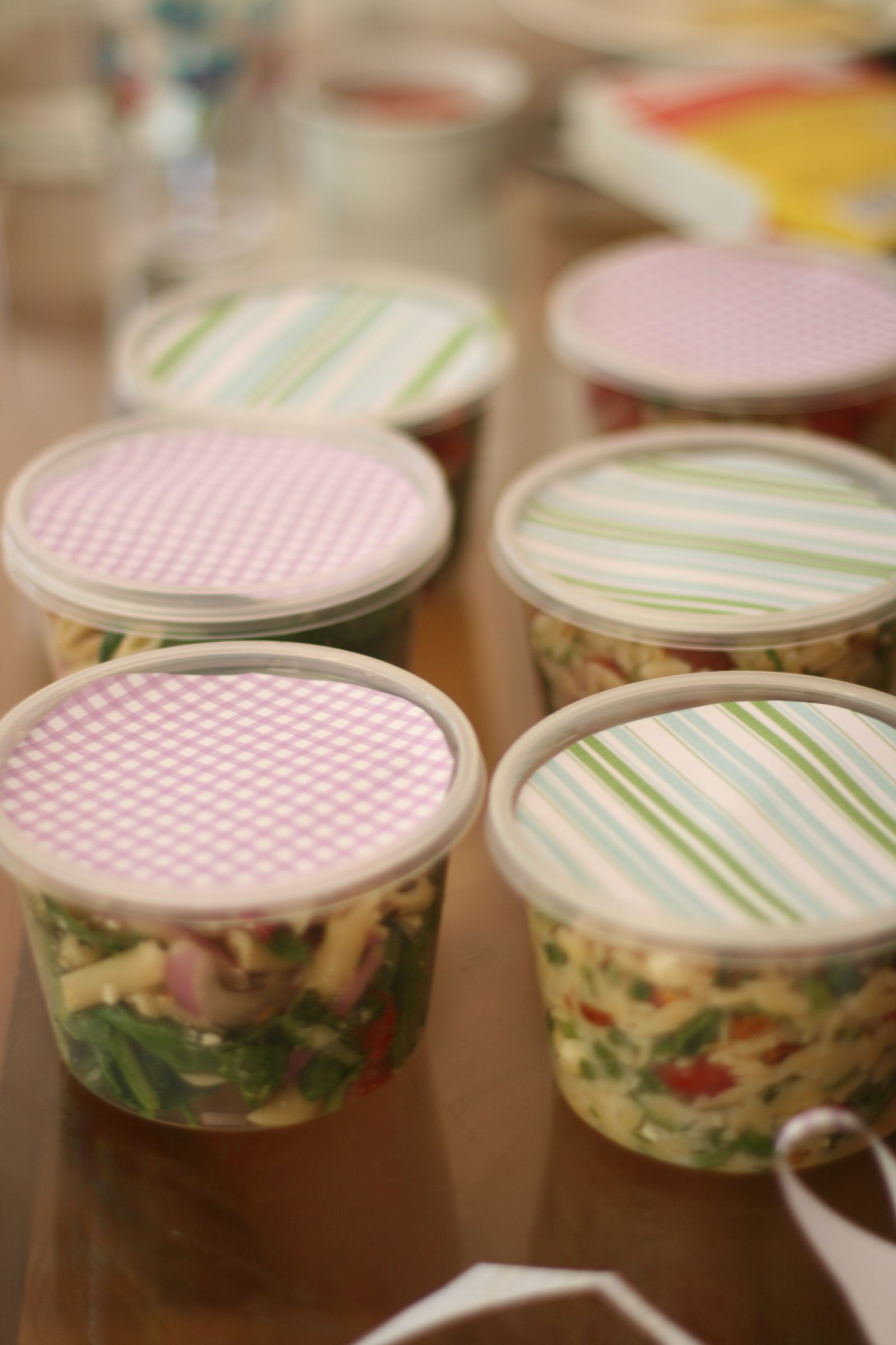 Spinach, Feta, Roasted Bell Peppers Pasta Salad - Back to School