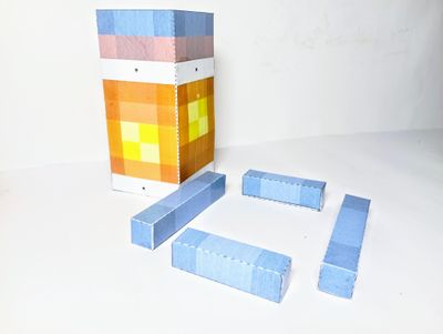 Minecraft Lantern Papercraft – Easy Cardstock Build : 7 Steps (with ...