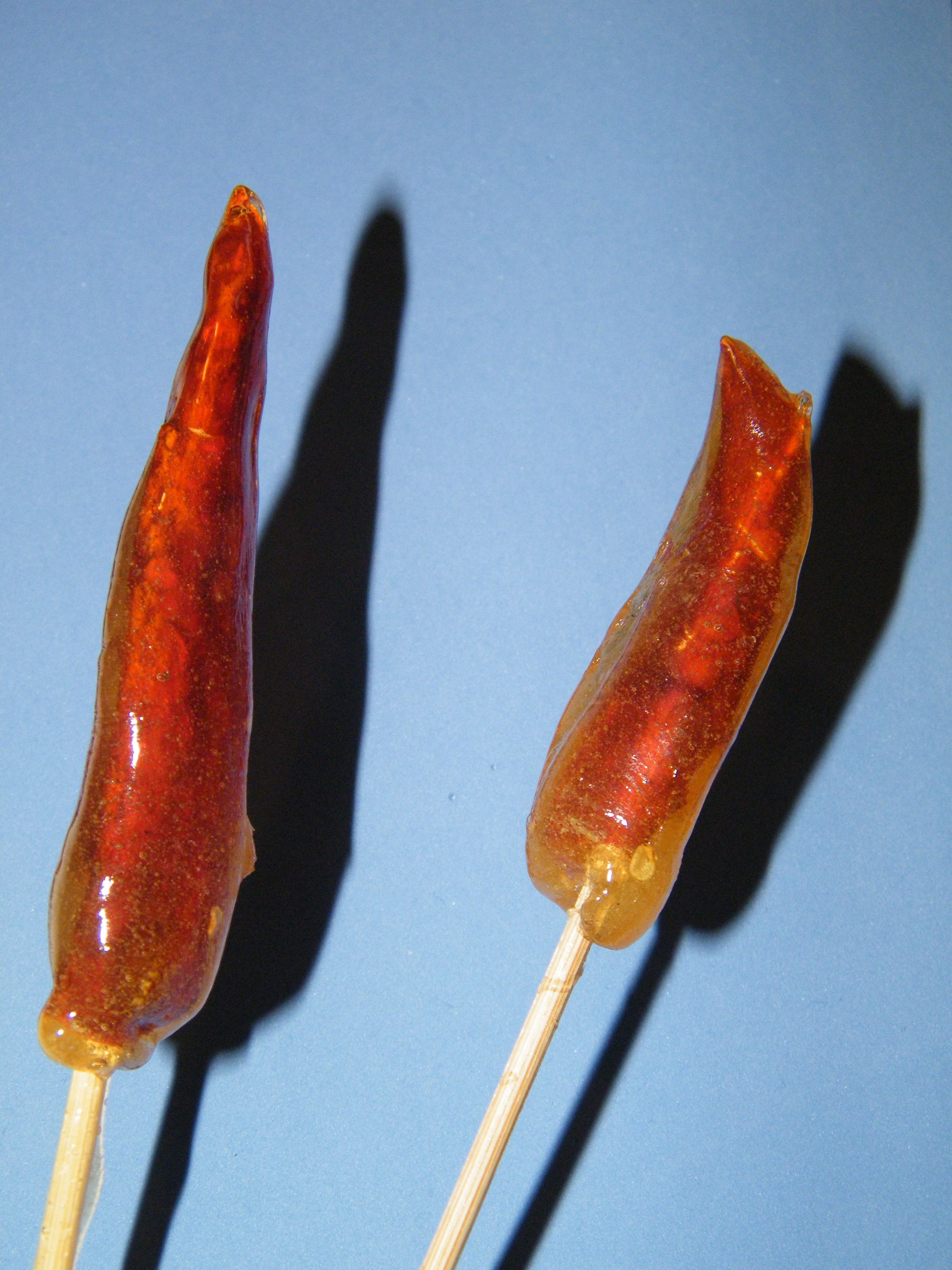Spicy Orange Lollipops