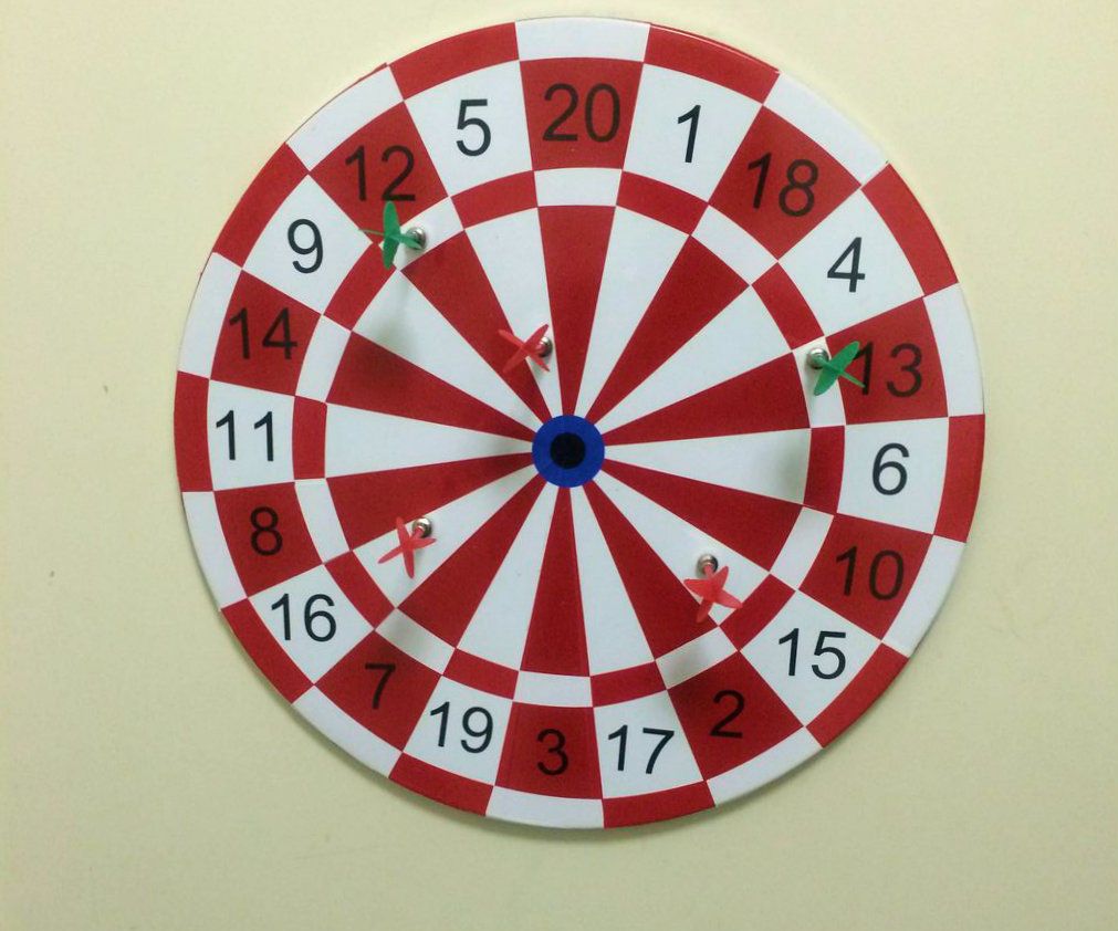 DIY Magnetic Dart Board