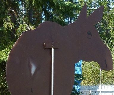 Portable, Controllable, Double-sided Moose Decoy