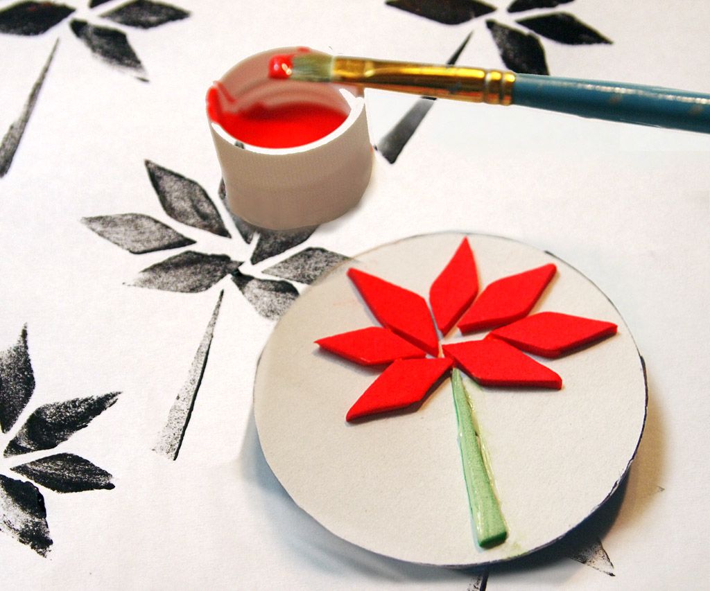 DIY Simple Stamps From Foam