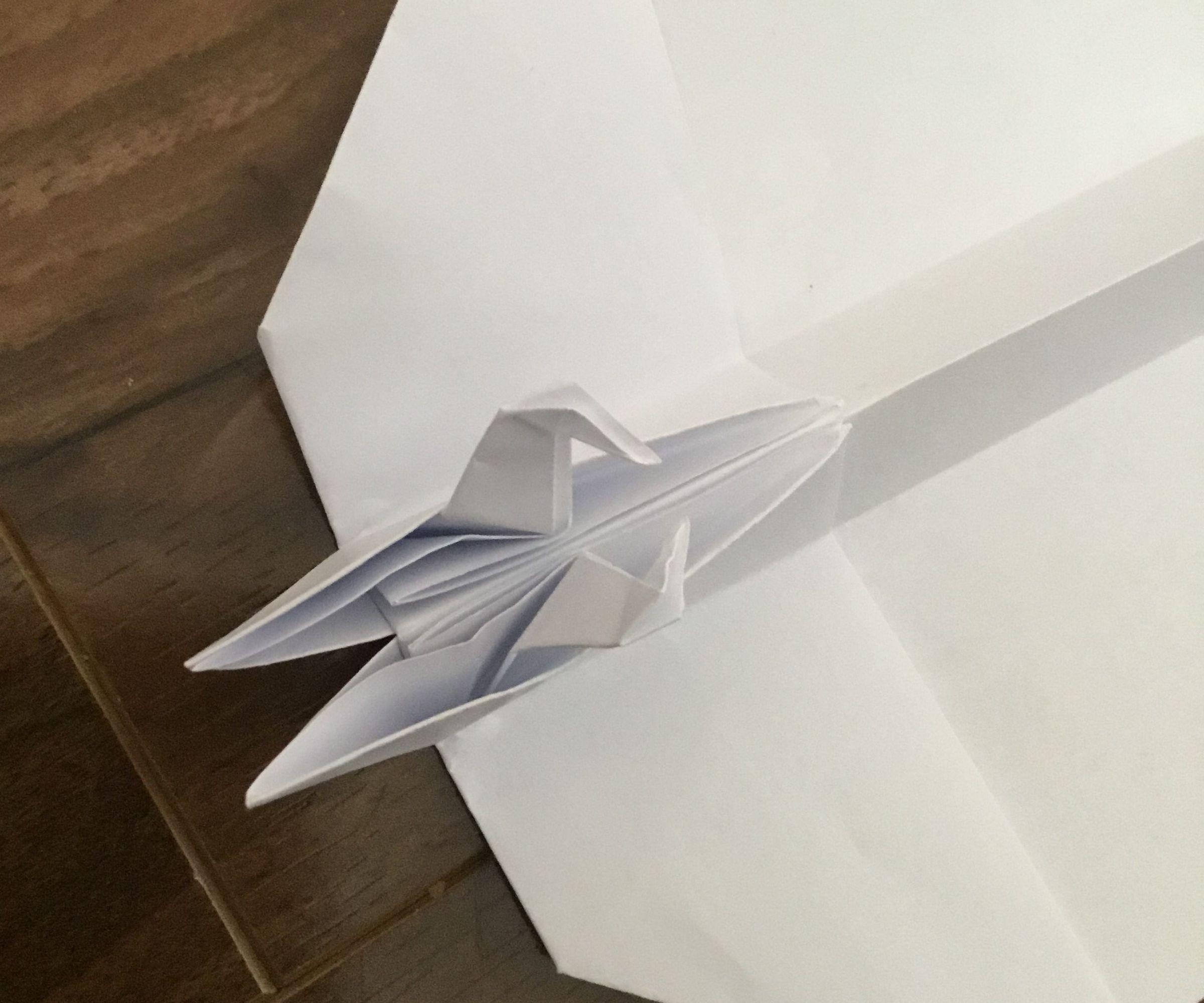 Cool Paper Airplane Has Retractable Landing Gear 