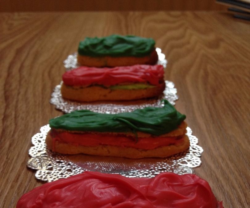 Chocolate Mini Colored Eclairs