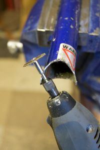 Weld a Vertical Post to the Top of the Square Box