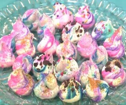 Colorful Meringue Cookies