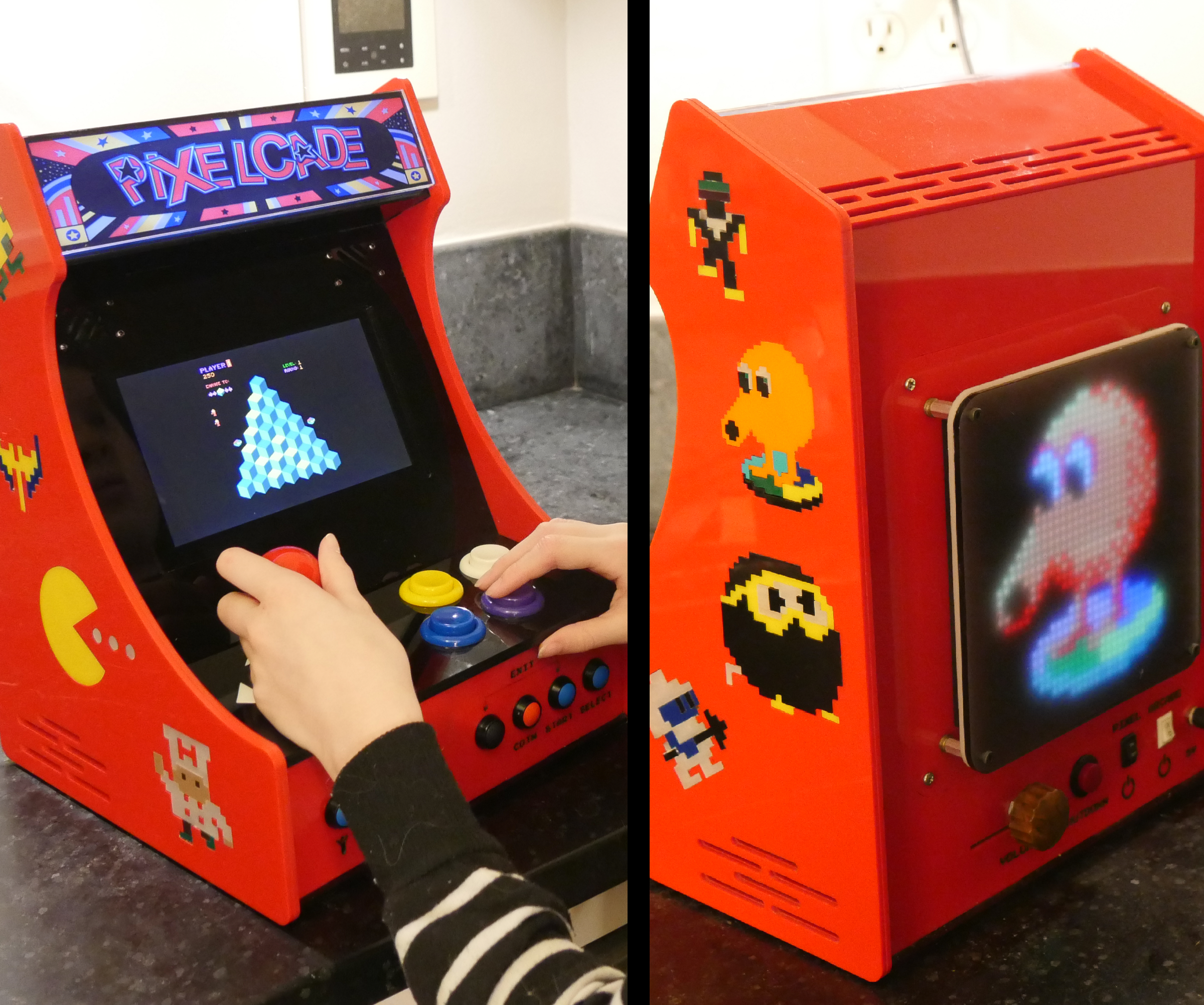 PIXELCADE - Mini Bartop Arcade With Integrated PIXEL LED Display