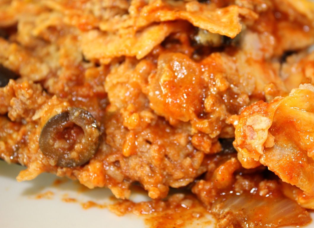 One Pot Stacked Enchilada Pie