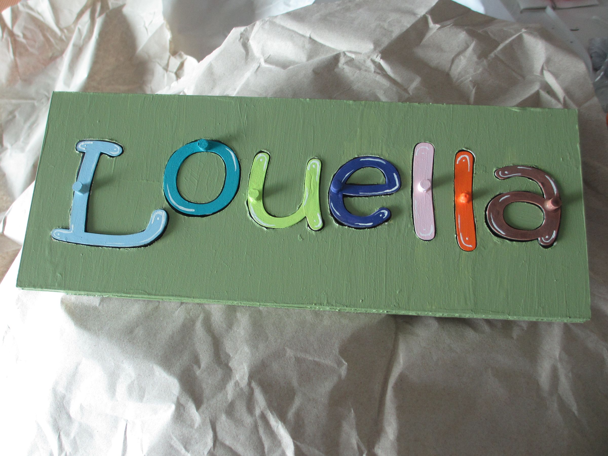 Making a Child's 'name' Puzzle