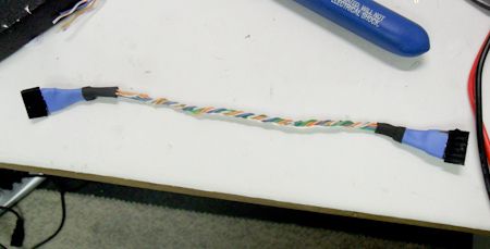 Custom header connector cable