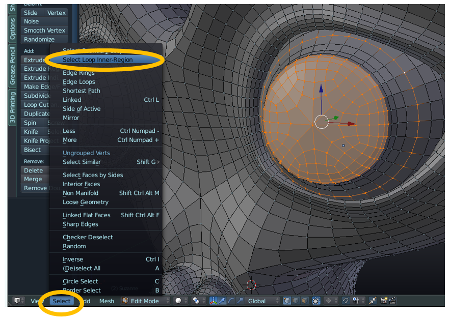 Methods of Selection in Edit Mode of Blender : 16 Steps - Instructables