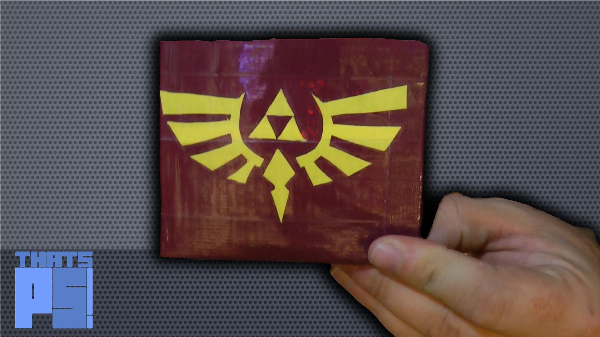 How to Make a Duct Tape Wallet With Hidden Pockets and a Zelda Logo