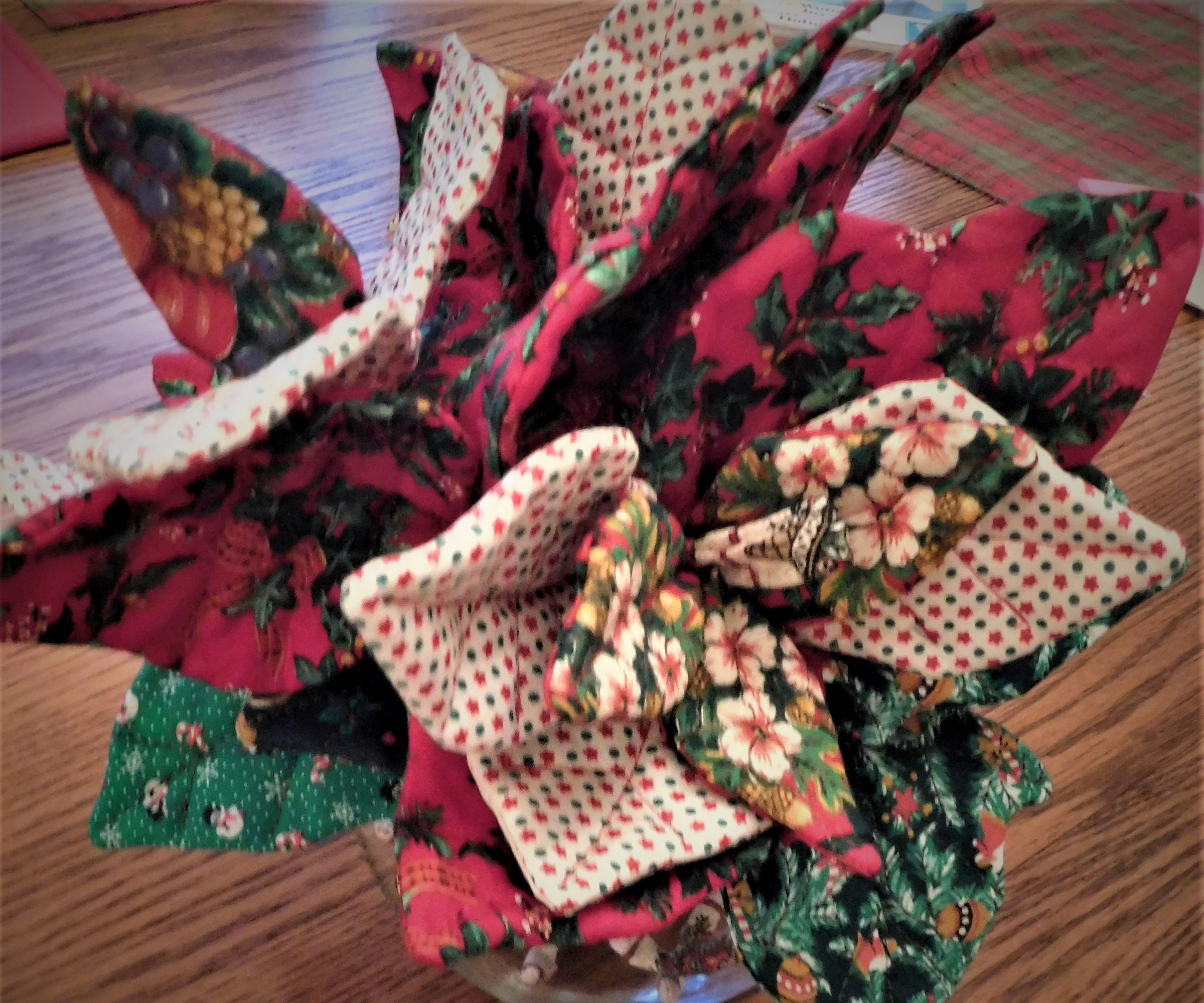Fabric Poinsettia Plant