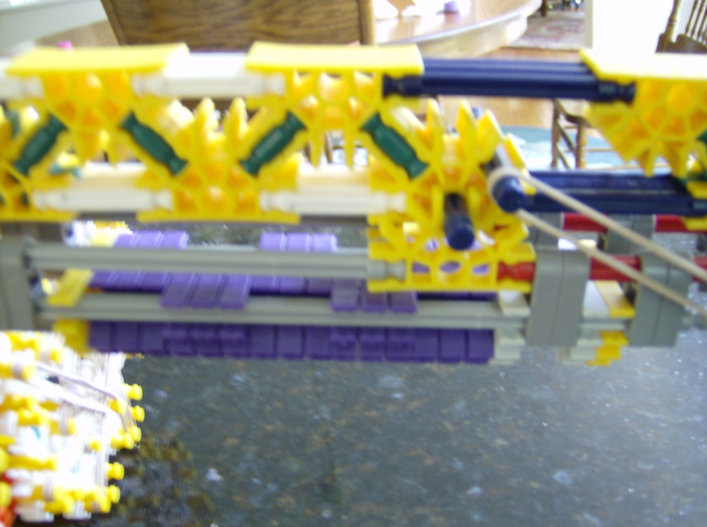 Knex gun with double drum mags