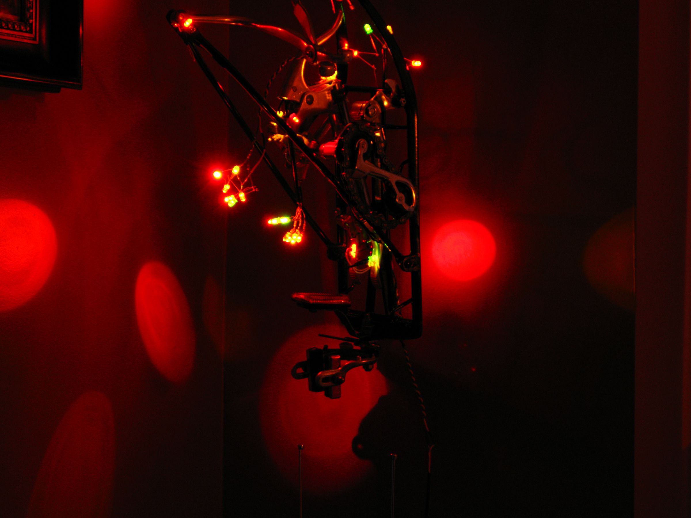 LED Bicycle Lamp Sculpture