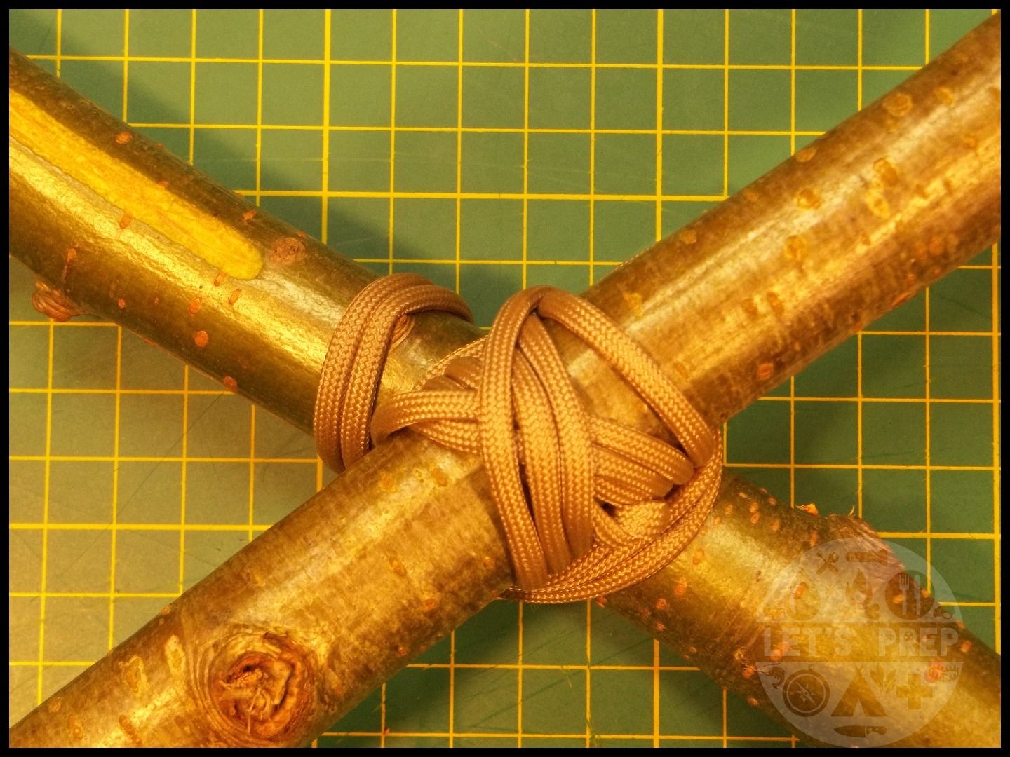 Quick Skills 5 How to Tie Lashings Pt.2 Diagonal Lashing 7 Steps