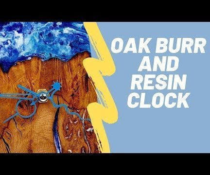 Wood and Resin Clock