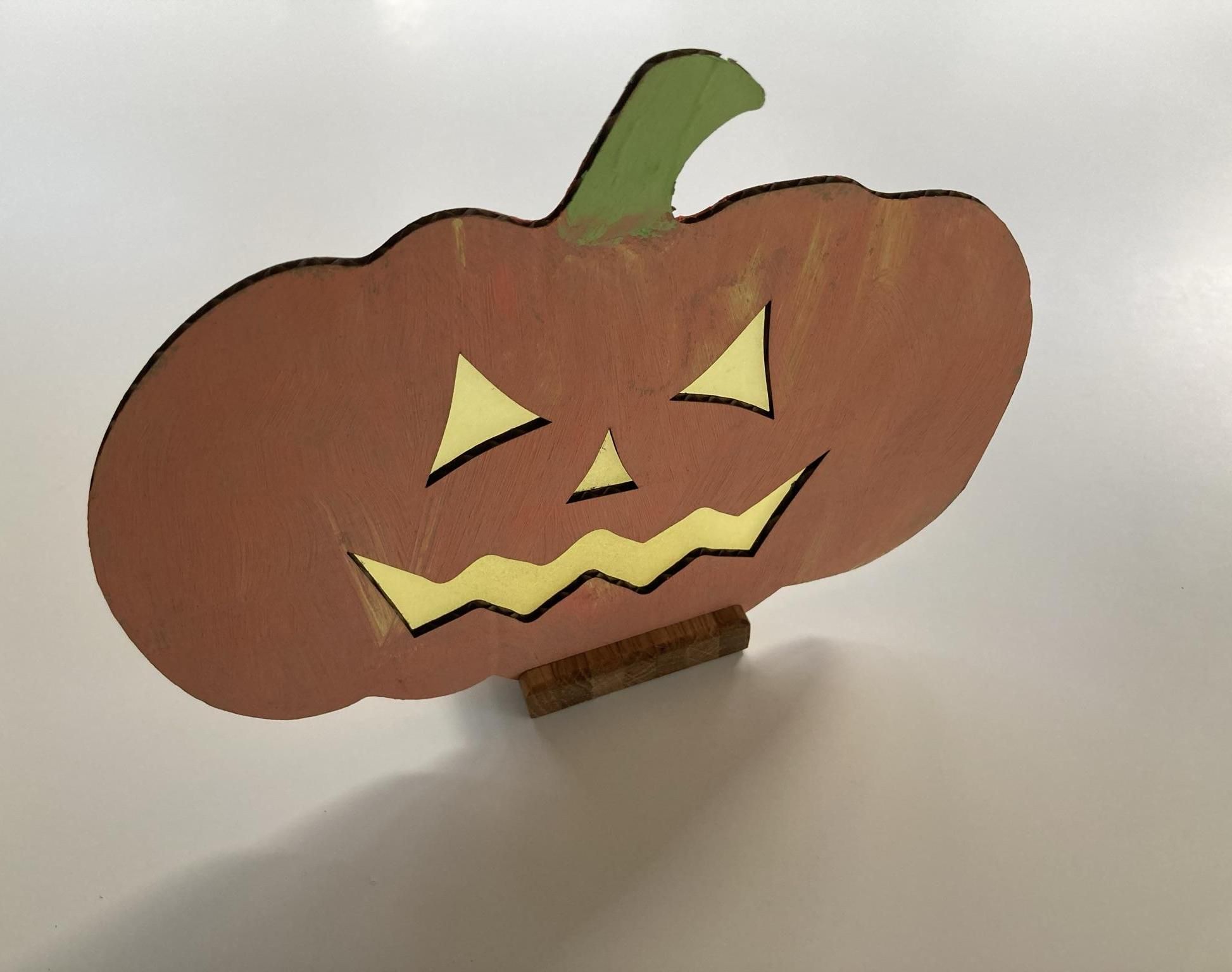 🎃 Halloween Tea Light Holder With Cardboard Pumpkin