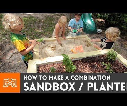 How to make a combination sandbox/planter