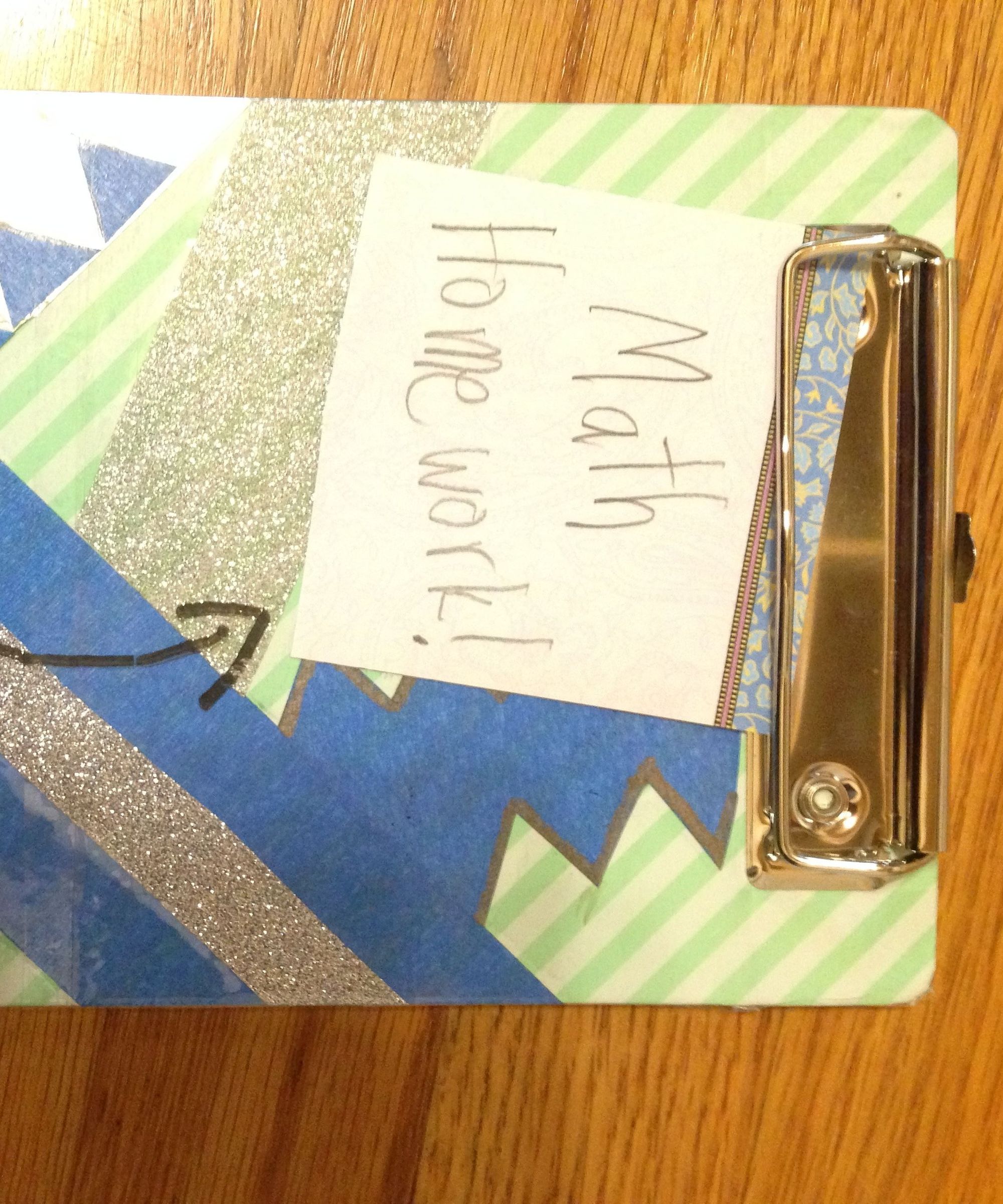 Decorated Mini Clipboard Whiteboard