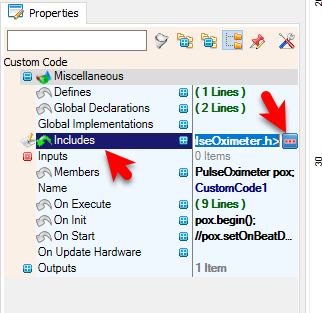 In Visuino Set Custom Code Component photo 5