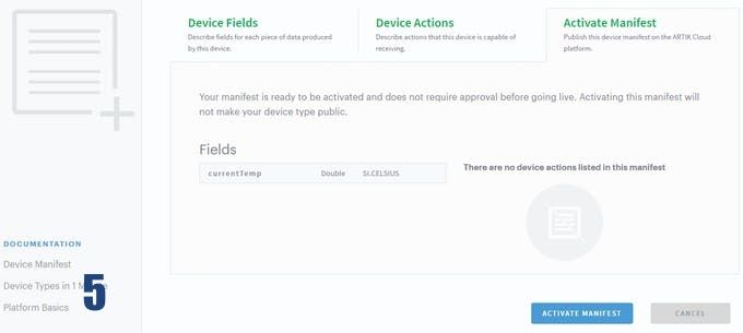 ARTIK Cloud Setup 5