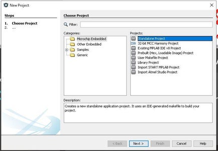 Create MPLAB X IDE Project