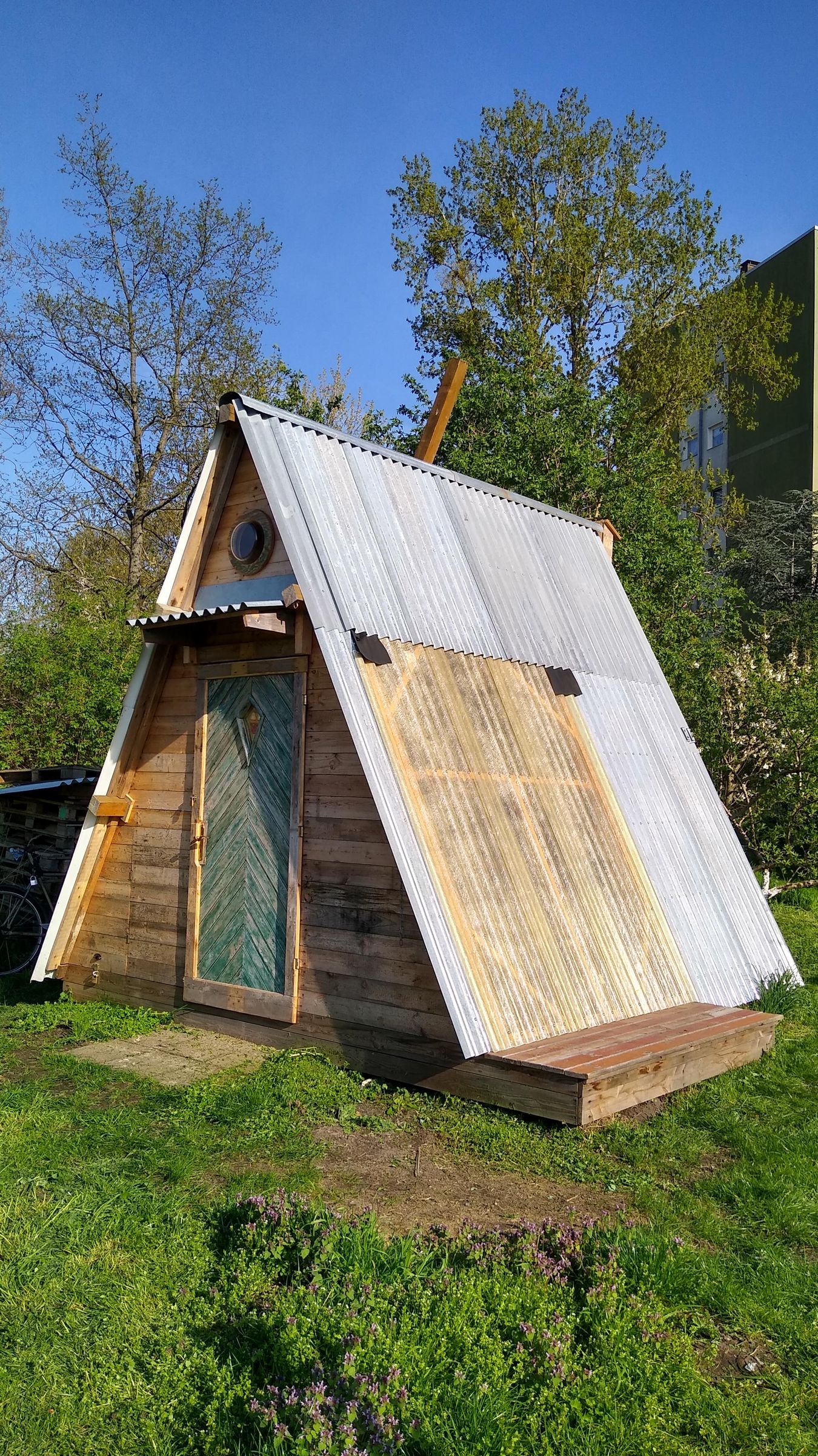 A-Frame Garden Shed From Reused Wood : 30 Steps (with Pictures ...