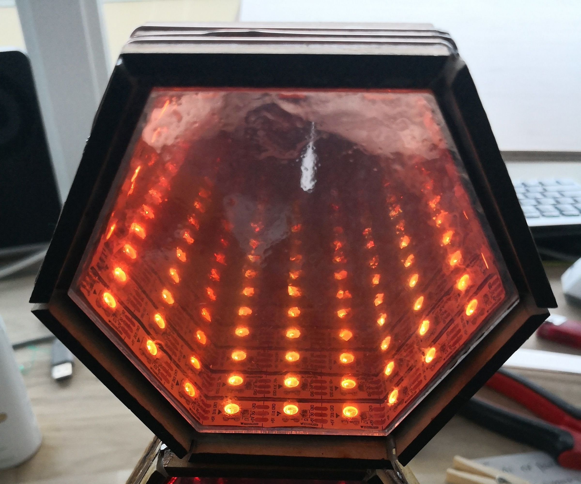 Stackable Hexagon Infinity Mirrors